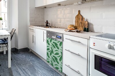 Dekorativer Magnet für eine Spülmaschine Bananenblätter