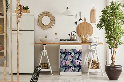 Dekorativer Magnet für eine Spülmaschine Vögel in Blumen