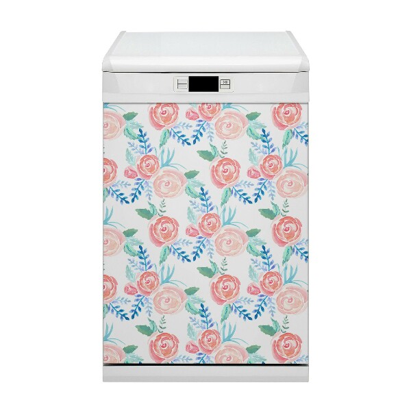 Dekorativer Magnet für eine Spülmaschine Helle Blumen