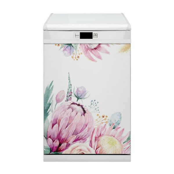 Dekorativer Magnet für eine Spülmaschine Blumenrahmen