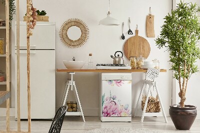 Dekorativer Magnet für eine Spülmaschine Blumenrahmen
