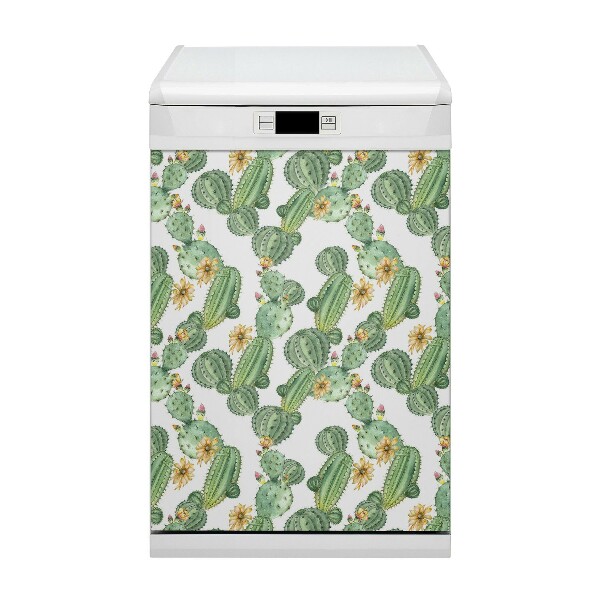 Magnet für eine Spülmaschine Kakti mit Blumen