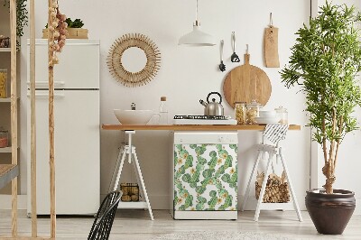 Magnet für eine Spülmaschine Kakti mit Blumen