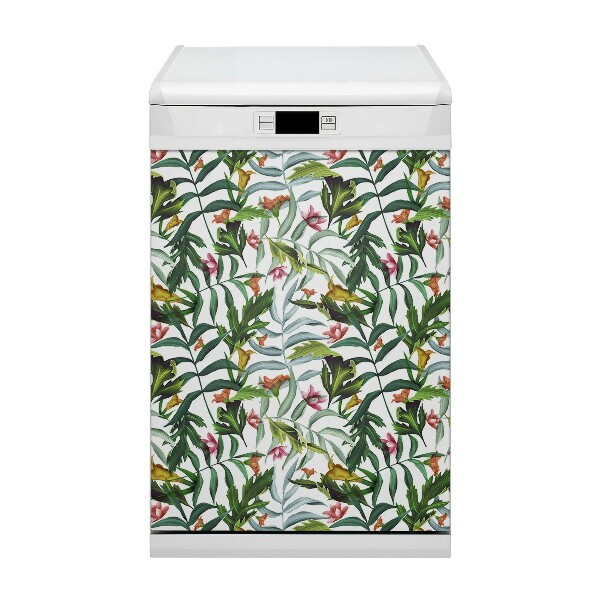 Dekorativer Magnet für eine Spülmaschine Tropische Flora