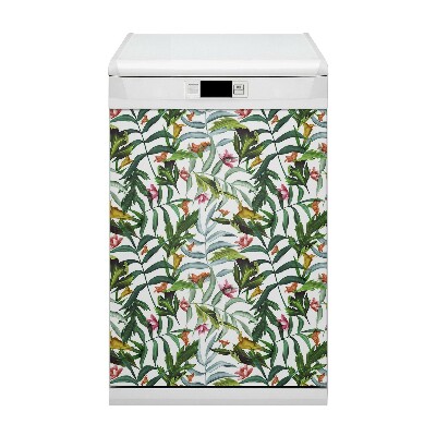 Dekorativer Magnet für eine Spülmaschine Tropische Flora