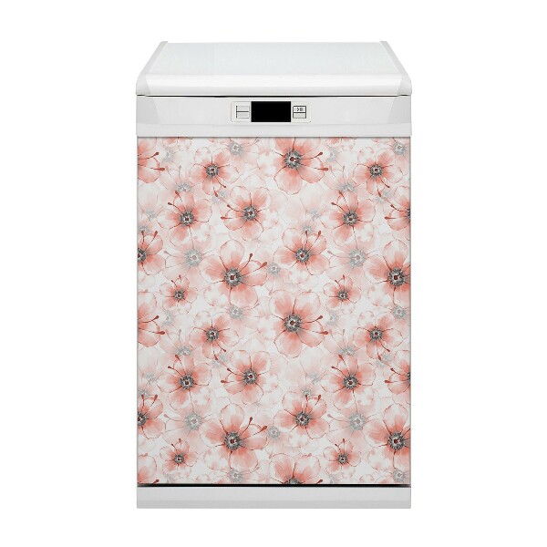 Magnet für eine Spülmaschine Orangefarbene Blumen