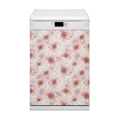 Magnet für eine Spülmaschine Orangefarbene Blumen