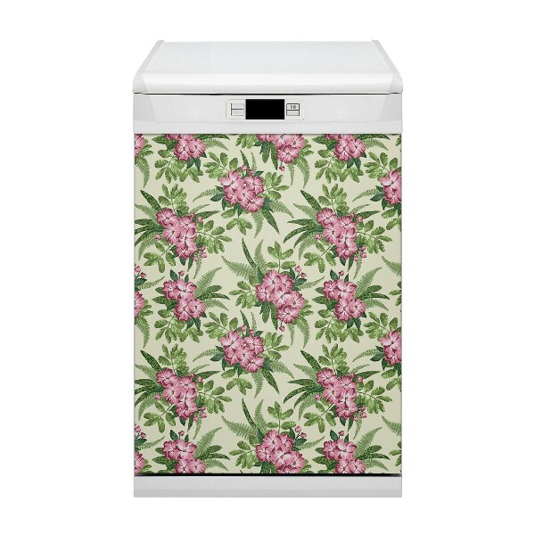 Dekorativer Magnet für eine Spülmaschine Tropische Blumen