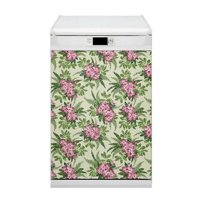Dekorativer Magnet für eine Spülmaschine Tropische Blumen