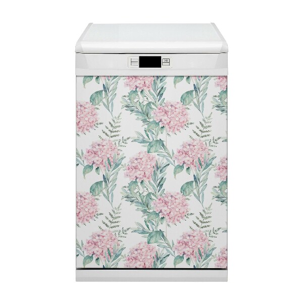 Dekorativer Magnet für eine Spülmaschine Hellrosa Blumen
