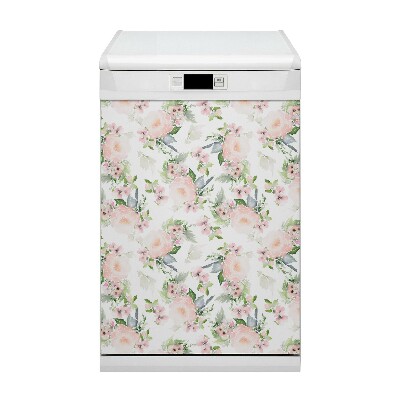 Dekorativer Magnet für eine Spülmaschine Pastellblumen