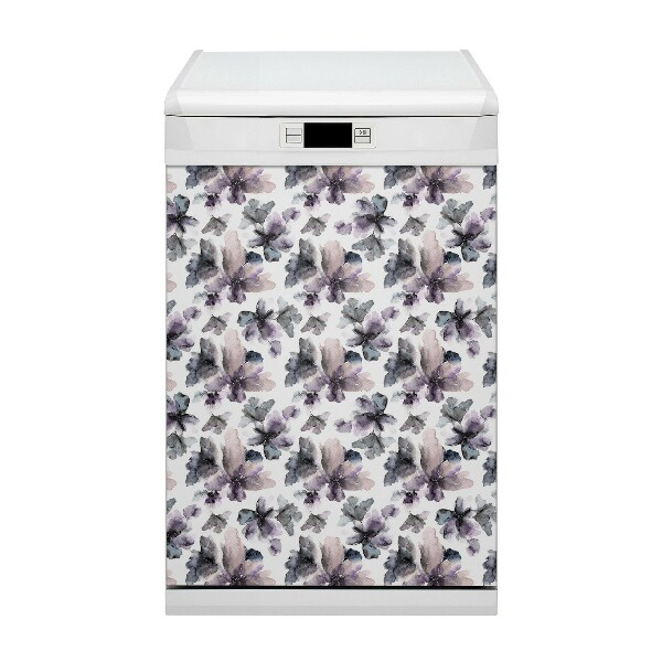 Dekorativer Magnet für eine Spülmaschine Dunkle Blumen