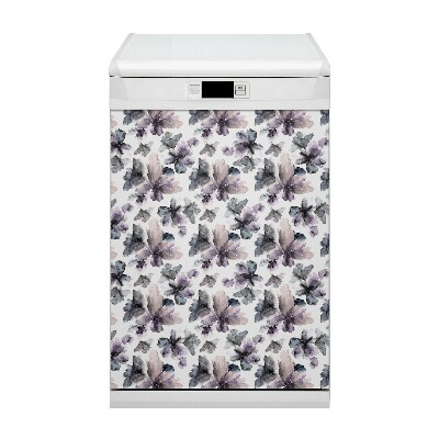 Dekorativer Magnet für eine Spülmaschine Dunkle Blumen