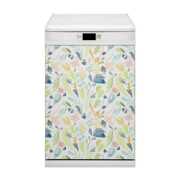 Dekorativer Magnet für eine Spülmaschine Blumen