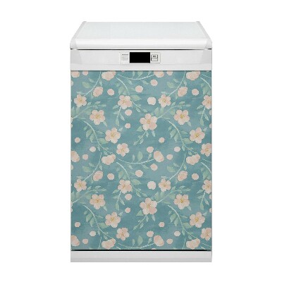 Dekorativer Magnet für eine Spülmaschine Pastellblumen