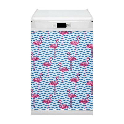 Dekorativer Magnet für eine Spülmaschine Flamingos