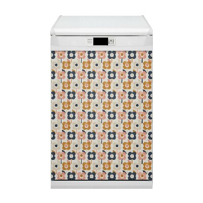 Dekorativer Magnet für eine Spülmaschine Blumen