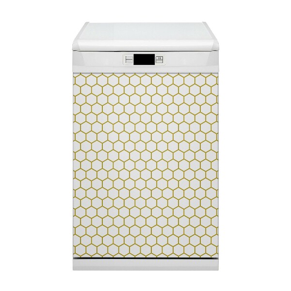 Dekorativer Magnet für eine Spülmaschine Bienenwabe