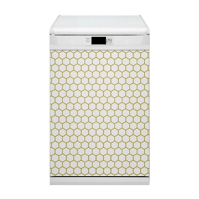 Dekorativer Magnet für eine Spülmaschine Bienenwabe