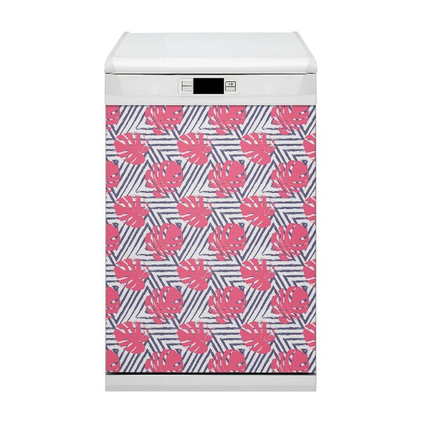 Dekorativer Magnet für eine Spülmaschine Rosa Blätter