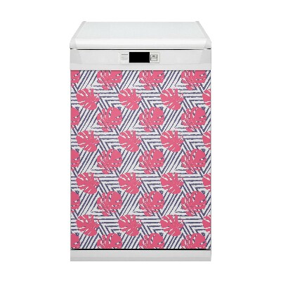 Dekorativer Magnet für eine Spülmaschine Rosa Blätter
