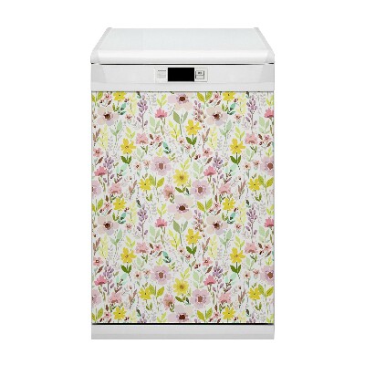 Magnet für eine Spülmaschine Farbenfrohe Blumen