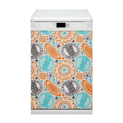 Dekorativer Magnet für eine Spülmaschine Pastellblumen