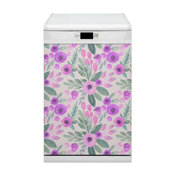 Dekorativer Magnet für eine Spülmaschine Blumenmuster
