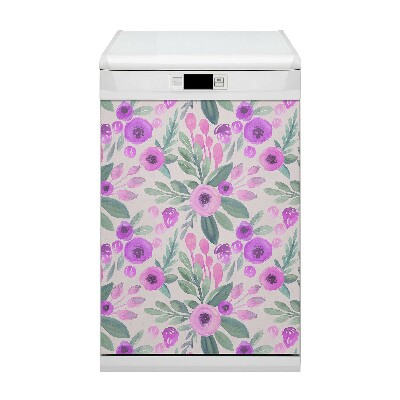 Dekorativer Magnet für eine Spülmaschine Blumenmuster