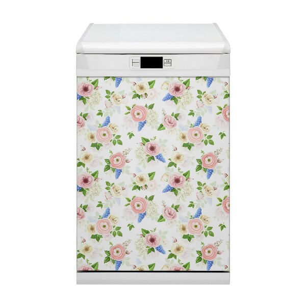 Geschirrspüler-Magnet Gezogene Blumen