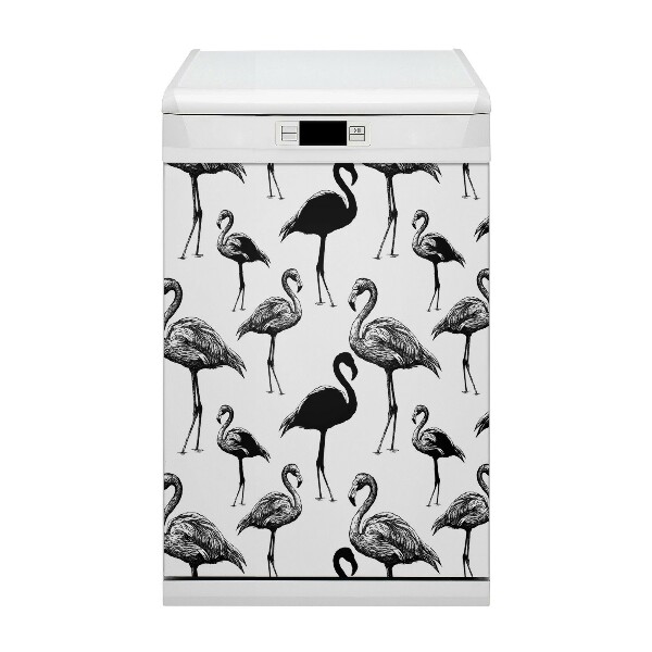 Geschirrspüler-Magnet Retro Flamingos