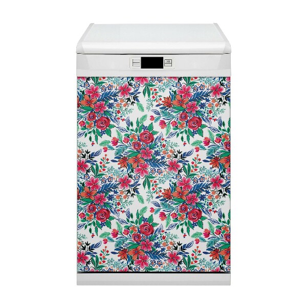 Geschirrspüler-Magnet Farbenfrohe Blumen