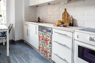 Magnet für eine Spülmaschine Blumenmuster