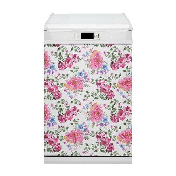 Dekorativer Magnet für eine Spülmaschine Aquarellrosen