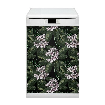 Dekorativer Magnet für eine Spülmaschine Exotische Blüten