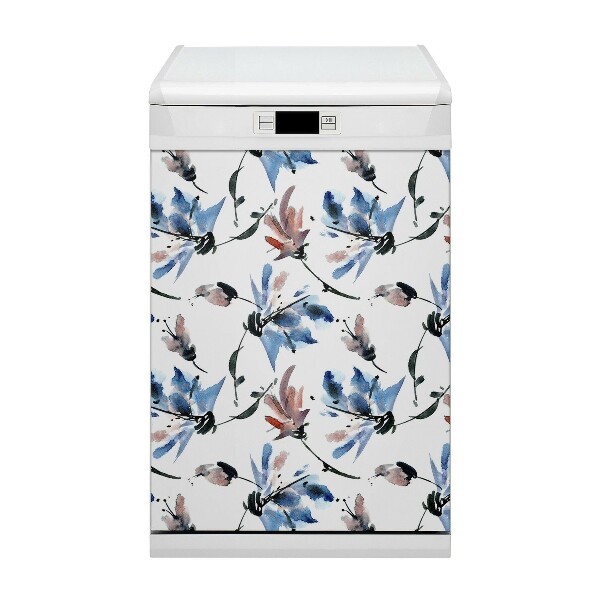 Dekorativer Magnet für eine Spülmaschine Aquarellblüten