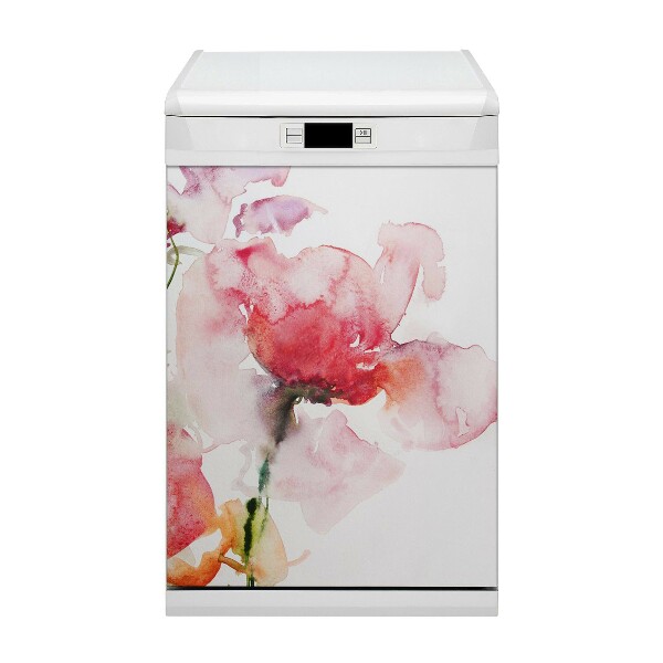 Dekorativer Magnet für eine Spülmaschine Aquarellblüten