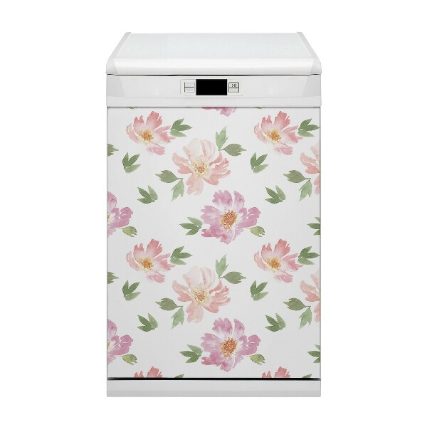 Dekorativer Magnet für eine Spülmaschine Aquarellblüten