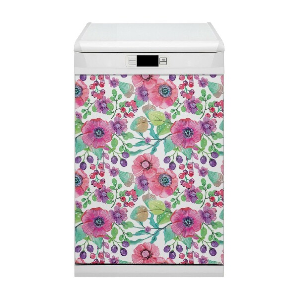Dekorativer Magnet für eine Spülmaschine Blumen und Beeren