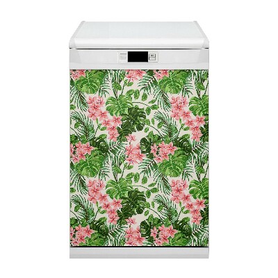 Dekorativer Magnet für eine Spülmaschine Hawaii Blumen