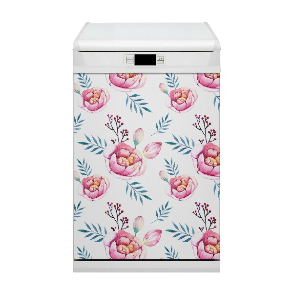 Dekorativer Magnet für eine Spülmaschine Blumen