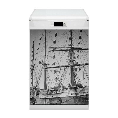 Dekorativer Magnet für eine Spülmaschine Vintage Ship