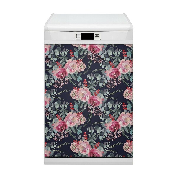 Magnet für eine Spülmaschine Blumen und Blätter