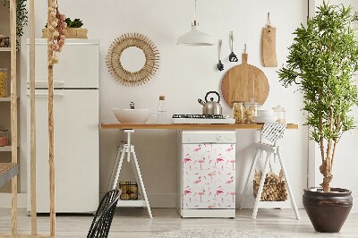 Dekorativer Magnet für eine Spülmaschine Flamingische Herde