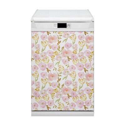 Magnet für eine Spülmaschine Pinke Blumen