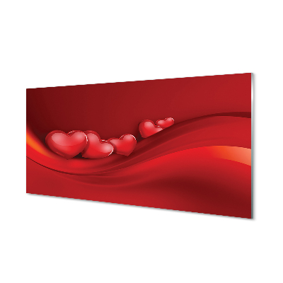 Acrylglasbilder Hintergrund rotes herz
