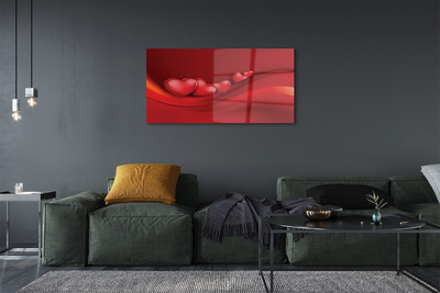 Acrylglasbilder Hintergrund rotes herz