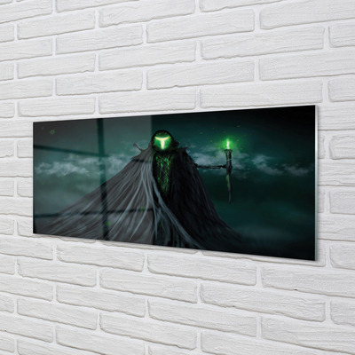 Acrylglasbilder Die dunkle gestalt des grünen lichts