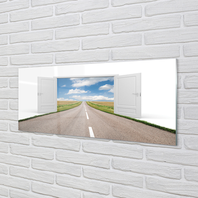 Acrylglasbilder Feldstraße 3d tür