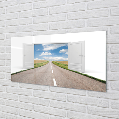 Acrylglasbilder Feldstraße 3d tür